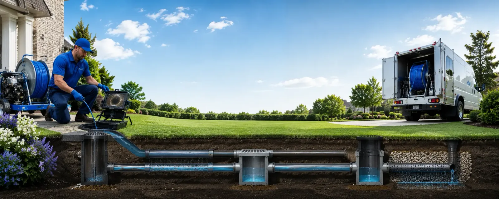 Outdoor drain cleaning information for Rydal, GA